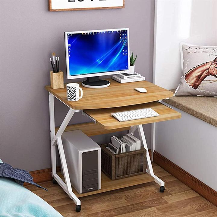 Home Office Computer Table With Keyboard Tray For Office & Home Bedroom Study