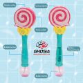 Bubble Blower Water Wand For Kids Plastic Electric Music Light Up Bubble Machine Lollipop Soft Look Bubble Machine Magical Bubble Maker Stick Toy Bubble sticks led - 1794. 