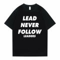 Rapper Chief Keef Lead Never Follow Leaders Letter Print T-shirt Summer Men Hip Hop Streetwear Fashion Trend Casual Vintage Tee. 