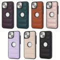 HOCE Puffer Down Jacket Logo HolePhone Case For iPhone 15 14 13 12 11 Pro Max X XS XR 7 8 Plus 15 Plus 13 Mini Cases Soft Faux Leather Cover. 