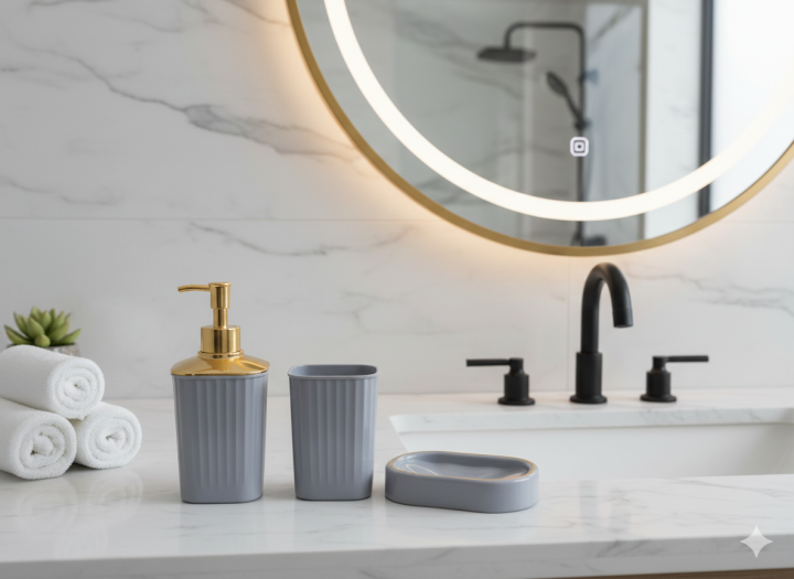 IKEA%20STORAVAN%20Polypropylene%20Plastic%203-piece%20Bathroom%20Sets%20(Soap%20Dispenser,%20Toothbrush%20Holder%20&%20Soap%20Dish)%20(Grey)%20-%20Image%208