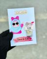 Eid cards customized by own name 6 in one pack. 