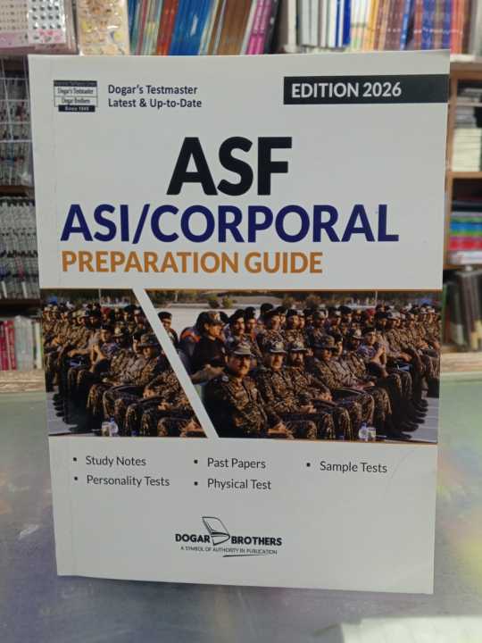 ASF ASI Corporal Guide By Dogar Brother Edition 2026 Latest Edition ...
