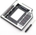 Second HDD Caddy 9.5mm SATA 3.0 for 2.5" SSD Case Hard Disk Enclosure with LED Indicator for Notebook ODD DVD-ROM, Universal 9.5mm SATA 2nd SSD HDD Hard Drive Caddy Fits In The Place Of CD/DVD-ROM Optical Drive. 
