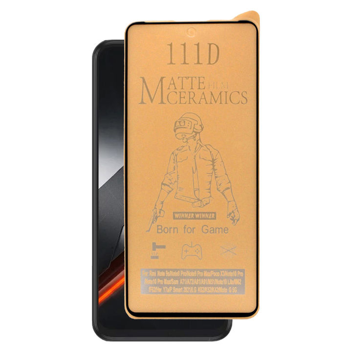 iTel P65 Ceramic Matte Protector PUBG Gaming Unbreakable Anti-shock Hybrid 9D/11D/21D Tempered Fiber Glass For iTel P65