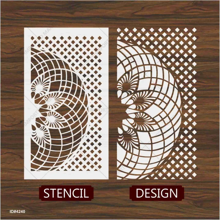 Geospiral%20Matrix%20Wall%20Stencil%20,%20geometric%20wall%20stencil%20Parametric%20Decorative%20Pattern%20ID#642%20-%20Image%204