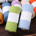 160g/Roll Lace Crochet Yarn Cotton Linen Thread Coarse Linen Thread Round Strand Hollow Cotton Yarn Thick DIY Hat Hand-woven. 