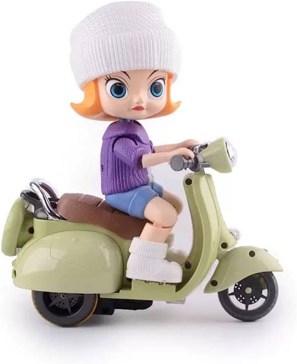 Musical Joy with the Tide Flow Motor Scooter Car - Perfect for Kids