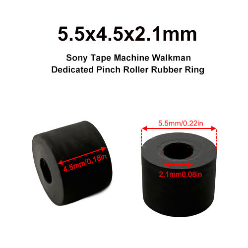 5.5x2.1x4.5mm Pinch Roller Rubber Ring Cover For Sony Walkman WM-FX WM-EX WM-GX Series Tape Drives Cassette Deck Audio Pressure
