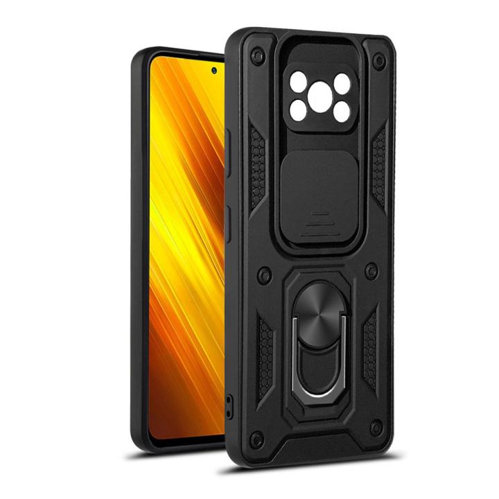 Relaxtoo For POCO x3 nfc and x3 pro Push Slide Camera lens Cover for Xiaomi POCO x3nfc x3pro magnetic car holder phone case For xiaomi Phone shockproof back cover shell