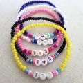 White Stretchy Elastic String Cord Thread for Jewelry Making Beading Bracelet Wire (0.5 mm). 