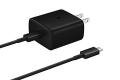 Samsung 45W USB-C Super Fast Charging Wall Charger for Galaxy S22, Galaxy S21, Galaxy S20, Note20 Models - Black , 45W TA w/ Cable, Black. 