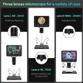 Andonstar HDMI Digital Microscope 2000x  with 7 Inch LCD 3 Lens 2160P UHD Video Record AD246S-M. 