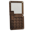 Portable Watercolor Palette, 15 Color Sketchbook Palette, Wooden Palette Box, Travel Paint Palette (Without Colors). 