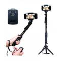 Alphatronix High Quality Yt-1288 Professional Selfie Stick With Tripod Stand - Black. 