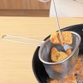 Durable 304 Stainless Steel Mesh Strainer Spoon Cooking Utensils Silver Hot Pot Strainer Korean Noodles Scoop Long Handle Sieve Food Colander Kitchen Supplies. 