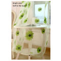 1Pc Sunflower Print Breathable Translucent Tulle Curtain Home Balcony Decor. 
