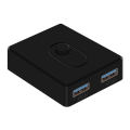 USB 3.0 KVM Switch 1X2/2X1 Switch Switcher for Laptop Computer Printer Keyboard Mouse ABS. 