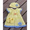 Hand Knitted Woolen Karoshia Frock. 