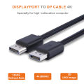 Branded Display Port Cable High Speed Display Port Display Port DP Male to DP Male Cable Adapter Connector DP to DP Cable for Computer Laptop Game Card and LED TV. 
