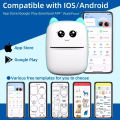 Portable thermal printer mini cat print photo pocket thermal label printer 58mm printing wireless Bluetooth Android iOS printers. 