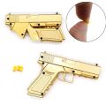 Mini GLock ToyGun Alloy 2in1 Soft Balls For Kids Foldable MultiColor. 