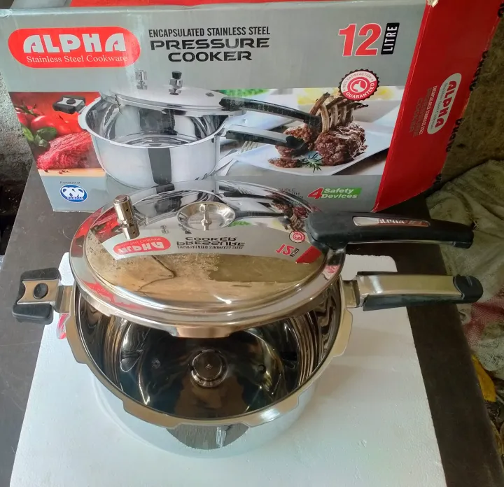 Alpha%20Pressure%20Cooker%20Stainless%20Steel%2012%20Liter%20-%20Image%202