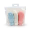【Footprint】 3 Pieces/Set Travel Refillable Bottle Kit Portable Essence Shampoo Body Wash Bottle Container Portable On Airplane Compact. 
