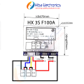 HX-3S-F100A 100A 3S BMS Module With Wire 18650 Li-ion Charger Protection Module 3s-F100A BMS circuit With Wire 12.6V  Module. 