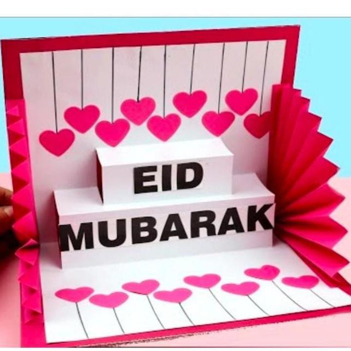 Beautiful handmade eid mubarak for your friends and loved ones