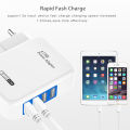 【All Of Me】USB Charger 4 Ports EU Plug Multiple Wall Adapter 5V 3.1A Charge Fast Charging iPhone Android Mobile Phone Device. 