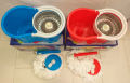 Magic Mop/Easy Spin Mop/Press Spinning/Rotating Mop with 2 Microfiber Head RANDOM COLOR. 