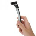 Men Safety Razor Blade Face Hair Removal 6-layer Classic Stainless Steel Smooth Shaving Manual Shaver with 4 Heads. 