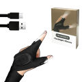 LED Rechargeable Flashlight Glove for Men Finger Lights Cool Gadgets Tools Outdoor Mechanics Lighted Glove Gift Dad Boyfriend. 