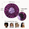 Satin Silk Hair Bonnet Cap for Sleeping Hair Bonnets for Women Curly Natural Hair Luxury Bonnet Silk Cap for Women Adjustable Plastic Silk Bonnet Cap For Girls Silk hair protection bonnet, Satin hair protection bonnet. 