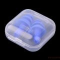 1 pair Silicone Ear Plugs Anti Noise Snore Earplugs Comfortable For Study Sleep. 
