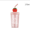 CreativeArrowy 270ml Cup Lemon Juice Baby Girl Straw Water Bottle Cup Kids Drinking Cups with Lid Cup. 