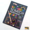 Magic Color Rainbow Scratch Paper Book Black Diy Drawing s Sing Painting Kids cute stationery. 