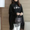 Butterfly Printed Winter Fleece Poncho For Girls and Womens. 