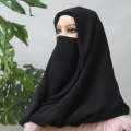 Misri hijab/Ninja Nectar hijab/Ready to wear chiffon scarf. 