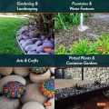 Sea/Beach Pebbles | 5 kg of Smooth Polished Stones | Hand-Picked, Premium Pebbles for Garden and Landscape Design | Mixed, 3 Inch - 5 Inch I 5kg - bulk bag. 