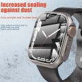 Change To Ultra 360 Full Protector Case for Apple Watch 45mm 44mm 42mm 41mm 40mm 38mm Tempered Glass Screen Protector for IWatch Series 8 7 6 SE 5 4 3 2 1. 