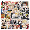 50PCS Tokyo Revengers Stickers Mikey Draken Funny DIY Stickers Graffiti Travel Luggage Guitar Skateboard Cool Waterproof Sticker for Kid Toys. 