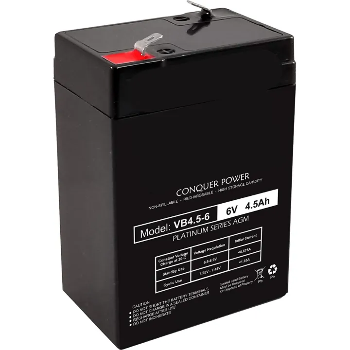 6%20Volt%204.5%20Ah%20Sealed%20Lead%20Acid%20Rechargeable%20Battery%20-%20Image%203