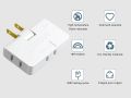 3 in 1 Extender Plug Adapter Foldable Split Plug Rotating 180 degree Expansion Power Wall Socket 2500W. 