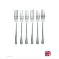Pack Of 6 Dinner Steel Fork. 