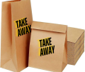 Brown Paper Take away bags. 