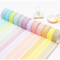 12 Rolls/Set Washi Tape Solid Color Decorative Masking Tapes Sticky Paper Tape for Journals Diary DIY Crafts Gift Wrapping. 