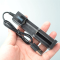 USB 1 Slot Universal Quick Charging Rechargeable Battery Charger for 18650 26650 14500 16340 ABS. 