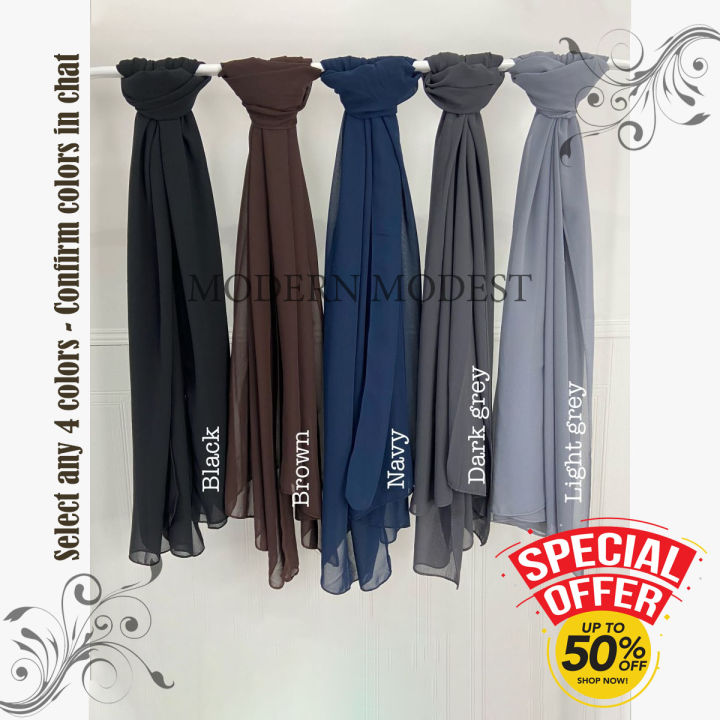 Modern%20Modest%20Pack%20of%204%20Premium%20Chiffon%20Georgette%20Hijabs%20for%20Women/Girls%20-%20Non-Slip,%20Lightweight,%20Soft,%20Plain%20Color%20-%20Image%203